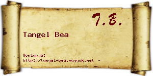 Tangel Bea névjegykártya